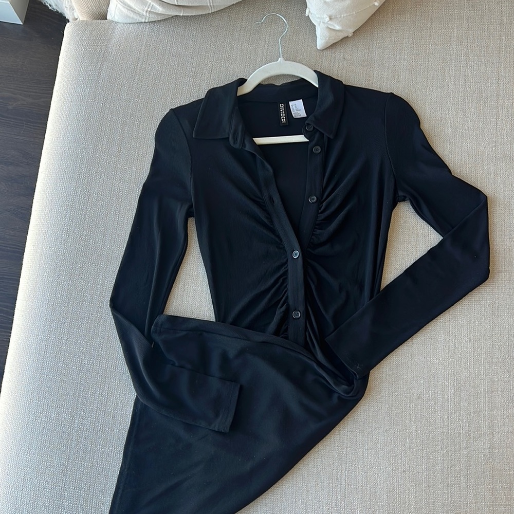 Black Collared Dress